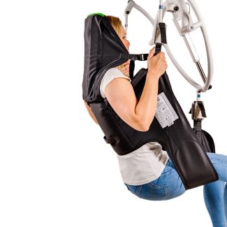 Slingcare toilettilband met buikfixatie en clips M